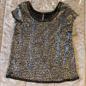 Free People Sequin Top